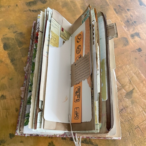 Tall Slim Junk Journal handmade distressed - Picture 4 of 10